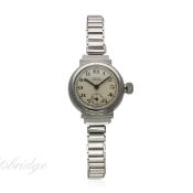 A RARE LADIES STAINLESS STEEL ROLEX OYSTER 