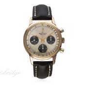A GENTLEMAN'S PINK GOLD PLATED BREITLING 