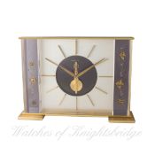 A RARE JAEGER LECOULTRE 8 DAY MARINER AQUARIUM DESK CLOCK DATED 1967 FROM CASE INSCRIPTION, REF. 417