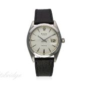 A GENTLEMAN'S STAINLESS STEEL ROLEX OYSTERDATE PRECISION WRIST WATCH CIRCA 1961, REF. 6694 WITH