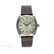 A GENTLEMAN'S STAINLESS STEEL ROLEX OYSTERDATE PRECISION WRIST WATCH CIRCA 1954, REF. 6294 WITH 