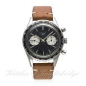 A RARE GENTLEMAN'S STAINLESS STEEL HEUER AUTAVIA CHRONOGRAPH WRIST WATCH CIRCA 1960s, REF. 3646 