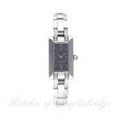 A LADIES STAINLESS STEEL & DIAMOND JAEGER LECOULTRE IDEALE BRACELET WATCH CIRCA 2005, REF. 460.8.