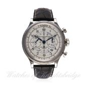 A GENTLEMAN'S STAINLESS STEEL BAUME & MERCIER CAPELAND FLYBACK CHRONOGRAPH WRIST WATCH CIRCA 2014,