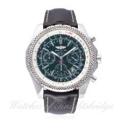 A GENTLEMAN'S STAINLESS STEEL BREITLING BENTLEY SPECIAL EDITION CHRONOGRAPH WRIST WATCH CIRCA