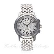 A LADIES STAINLESS STEEL ZENITH EL PRIMERO CHRONOMASTER AUTOMATIC CHRONOGRAPH BRACELET WATCH CIRCA