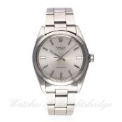 A GENTLEMAN'S STAINLESS STEEL ROLEX OYSTER PRECISION BRACELET WATCH CIRCA 1970s, REF. 6426 D: Silver