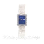 A FINE & RARE LADIES 18K SOLID WHITE GOLD & DIAMOND AUDEMARS PIGUET BRACELET WATCH CIRCA 1970s D: