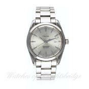 A GENTLEMAN'S MID SIZE STAINLESS STEEL OMEGA SEAMASTER AQUA TERRA BRACELET WATCH CIRCA 2010 D: