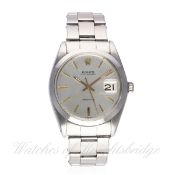 A GENTLEMAN'S STAINLESS STEEL ROLEX OYSTERDATE PRECISION BRACELET WATCH CIRCA 1967, REF. 6694 D: