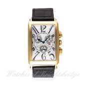 A GENTLEMAN'S 18K SOLID GOLD FRANCK MULLER LONG ISLAND WRIST WATCH CIRCA 2000, REF. 1000 CC QZ D: