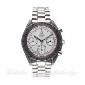 A GENTLEMAN'S STAINLESS STEEL OMEGA SPEEDMASTER AUTOMATIC CHRONOGRAPH BRACELET WATCH CIRCA 2006