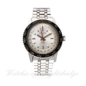 A RARE GENTLEMAN'S STAINLESS STEEL FAVRE LEUBA BIVOUAC ALTIMETER BAROMETER BRACELET WATCH CIRCA