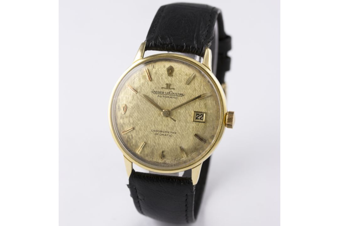 A RARE GENTLEMAN'S 18K SOLID GOLD JAEGER LECOULTRE GEOMATIC CHRONOMETRE WRIST WATCH CIRCA 1960s D: - Image 2 of 8