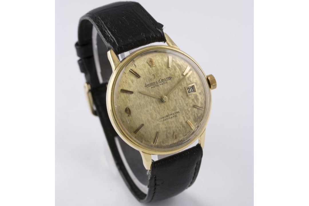 A RARE GENTLEMAN'S 18K SOLID GOLD JAEGER LECOULTRE GEOMATIC CHRONOMETRE WRIST WATCH CIRCA 1960s D: - Image 5 of 8