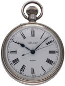 A RARE SOLID SILVER CASED BRITISH MILITARY ULYSSE NARDIN H.S.2 NAVY 
CHRONOMETER DECK WATCH CIRCA