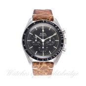 A RARE GENTLEMAN'S STAINLESS STEEL OMEGA SPEEDMASTER PROFESSIONAL CHRONOGRAPH WRIST WATCH CIRCA