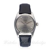 A GENTLEMAN'S STAINLESS STEEL ROLEX OYSTER PRECISION WRIST WATCH CIRCA 1966, REF. 6426
D: Grey