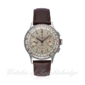 A RARE GENTLEMAN'S STAINLESS STEEL BREITLING CHRONOMAT CHRONOGRAPH WRIST WATCH CIRCA 1950s, REF. 769