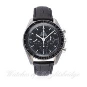 A GENTLEMAN'S STAINLESS STEEL OMEGA SPEEDMASTER PROFESSIONAL CHRONOGRAPH WRIST WATCH CIRCA 1982,