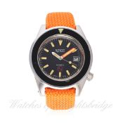 A RARE GENTLEMAN'S STAINLESS STEEL GERMAN MILITARY BUND BLANCPAIN FIFTY FATHOMS DIVERS WRIST WATCH