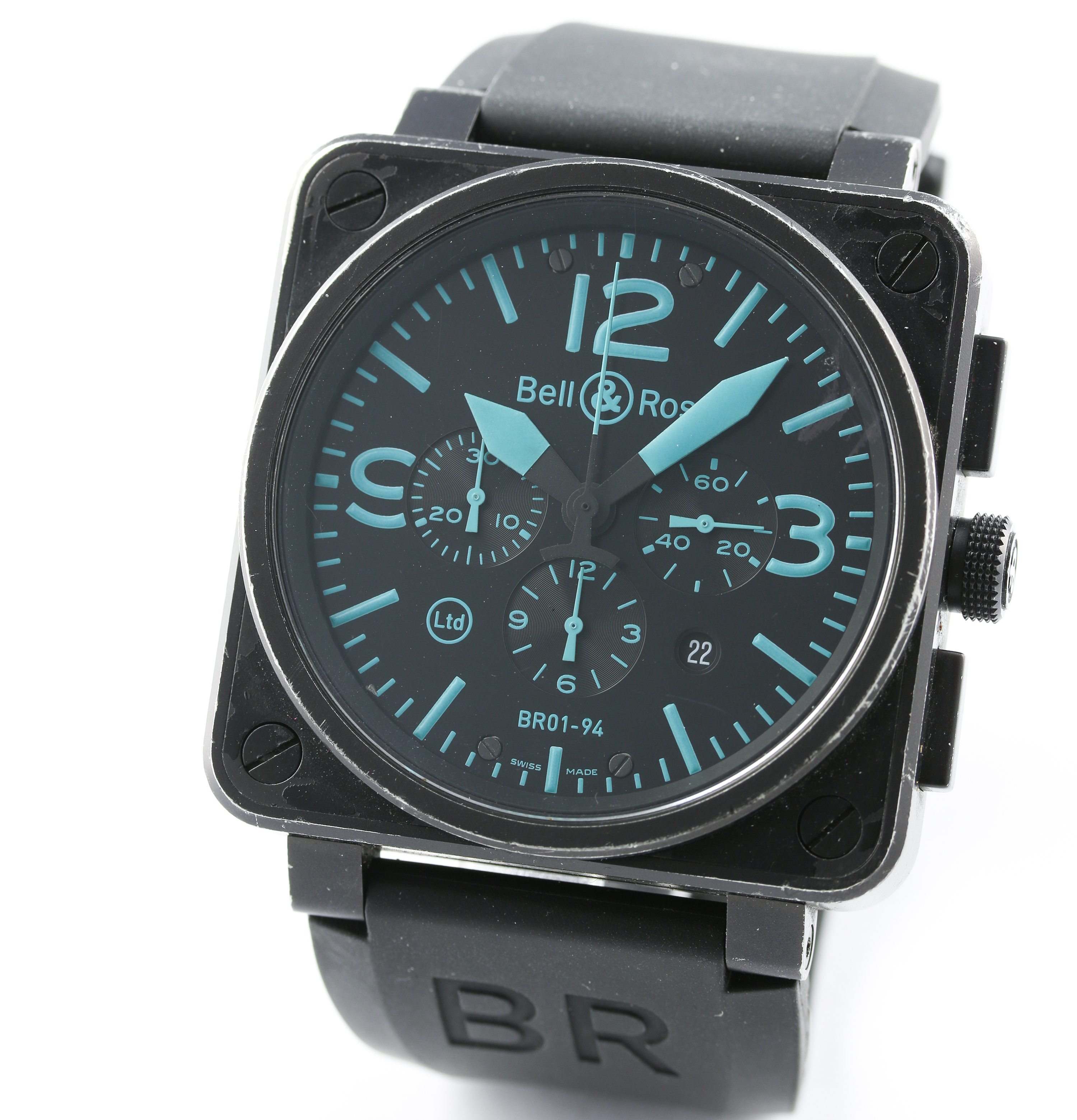 A GENTLEMAN'S PVD COATED BELL & ROSS AUTOMATIC CHRONOGRAPH WRIST WATCH CIRCA 2006, REF. BR 01-94- - Image 2 of 6