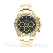 A GENTLEMAN’S 18K SOLID GOLD ROLEX OYSTER PERPETUAL COSMOGRAPH DAYTONA BRACELET WATCH
CIRCA 1991, RE