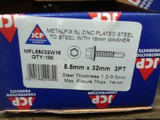 10 x boxes - MetalFix Zinc plated steel to anchor with washer brand new 100per box mrp £ a lot