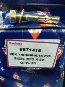 Roebuck Through Bolts - RBK 8871418 - brand new - 80pcs rrp £100