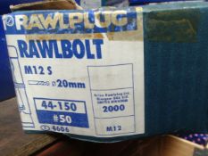 Brand new Heavy duty Rawl Bolt - 50pcs