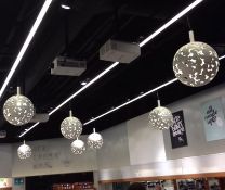 6x Very Large Light Fittings - No Reserve