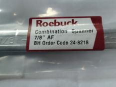 5pcs  x Roebuck Combination Spanner - Brand new 7/8
