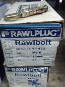 50pcs - RawlBolt - 44432 - brand new heavy dut