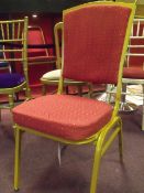 50 x NEW STYLE  Emperor Style Banqueting Chairs 20mm powder coated steel frame
