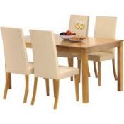 1 x Pallet to contain 5 x Texas 120cm Oak finish Dining tables. Brand new and Boxed. Total Pallet