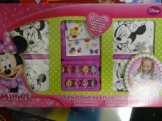 2 x Disney Minnie Mouse Canvas Painting Set. Each includes: 9 Paint, 4 x Canvas Prints, 4 x