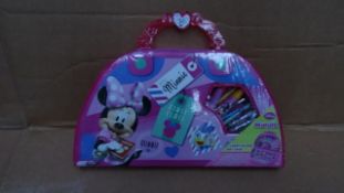 24 x Disney Minnie Mouse Carry Along Art cases. Each includes: 1 x Carry case, 12 x Markers, 12 x