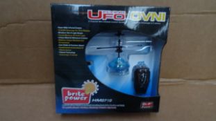 12 x Brite Power Remote Control Flying UFO. Super Wide infrared control, Unique Material to