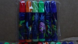 Approx. 250 Packs of 6 Teenage Mutant Ninja Turtles Felt tip pens. You will receive approx. 1,500