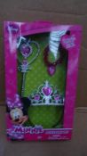 24 x Disney Minnie Mouse Accessory Set. Each set includes: 1 x Tiara, 1 x Wand and 1 x Bracelet. New