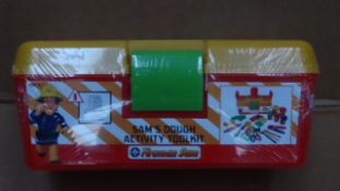 1 x Large pallet of BRAND NEW STOCK to contain 120 x Fireman Sam Dough tool kits. Each Includes: 1 x