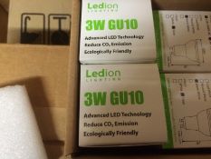 20 x 3W  GU10 LED LAMPS WARM WHITE , EUROPEAN BRAND