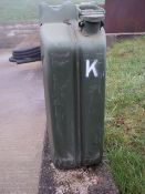 6 X EX ARMY 20L GERRY CANS. (TO BE SOLD AS ONE LOT), All items can be dispatched at the buyers own