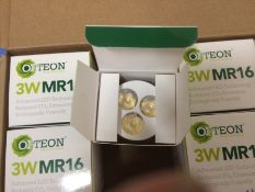 20 x 3W  MR16 LV  LED LAMPS WARM WHITE , EUROPEAN BRAND