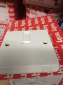 20 X TENBY 20A CONTROL SWITCH PLAIN WHITE  BRAND NEW BOXED