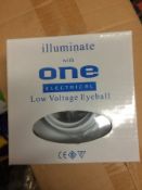 50X LOW VOLATGE WHITE EYBALL LAMPS BARND NEW INDIVIDUALY BOXED