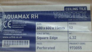 1 x box Aquamax TREETEX soundproof ceiling tiles - rrp £69