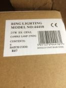 36x twin pack of 25 ES OPAL CANDALE LAMPS BRAND NEW IN BLISTER PACKS OF 2 (72 LAMPS IN TOTAL )
