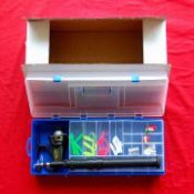 3 x Sports Line Telescopic Casting Rod & Accessories Including Weights, Lures, Fishing Reel In Box