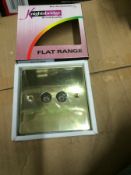 25 x 2gang TV/SAT FLAT PLATE SOCKETS BRASS BRANED NEW BOXED